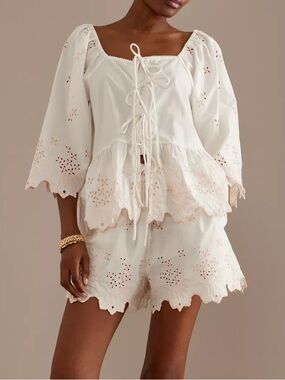 Damson Madder white blouse